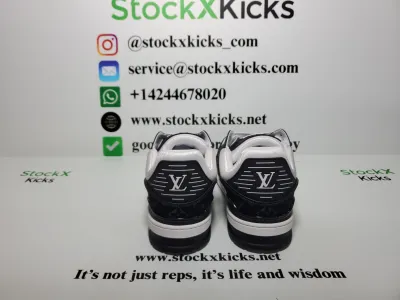 Louis Vuitton Trainer Black And White Cloth Cover VL1202 review stockxkicks  01