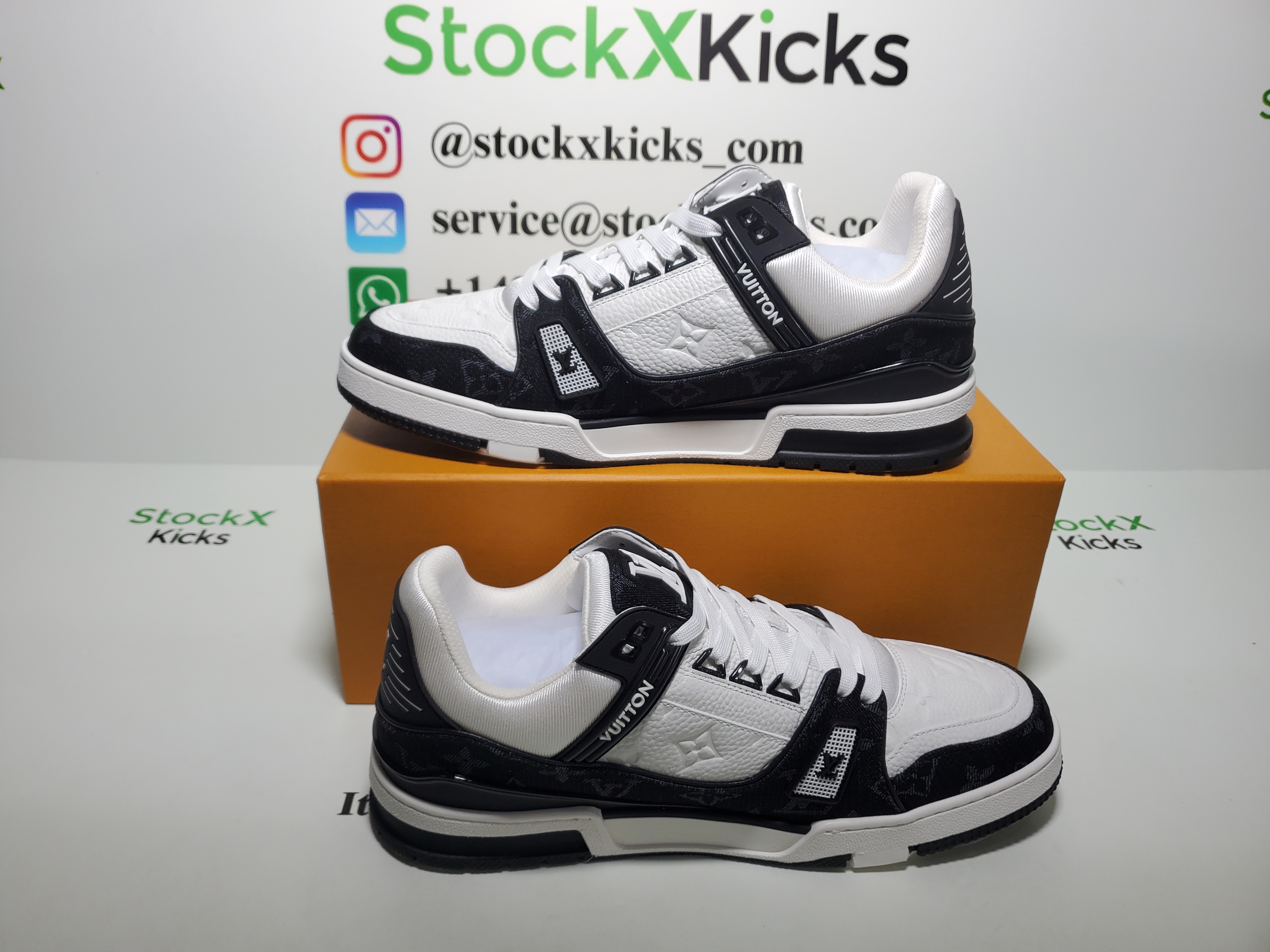 Louis Vuitton Trainer Black And White Cloth Cover VL1202 review stockxkicks 03