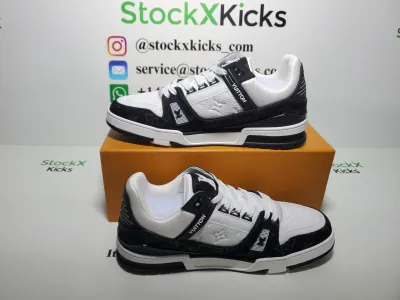 Louis Vuitton Trainer Black And White Cloth Cover VL1202 review stockxkicks  03