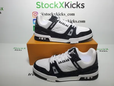 Louis Vuitton Trainer Black And White Cloth Cover VL1202 review stockxkicks  04