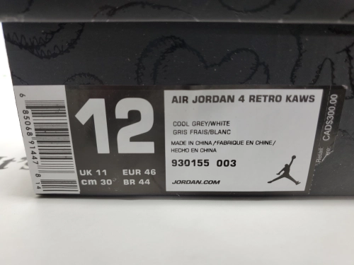 PK God Batch Nike Air Jordan 4 Retro Kaws  930155-003 review 