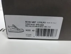 Rick Owens EDFU Vintage Sneaks Leather Black Milk White RP01C5888LPOLVS-911 review stockxkicks  01