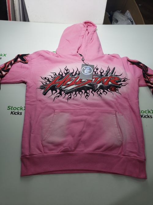 Hellstar Brainwashed Without Brain Hoodie Pink review 