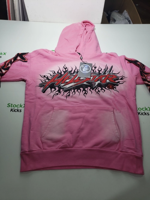 Hellstar Brainwashed Without Brain Hoodie Pink review 