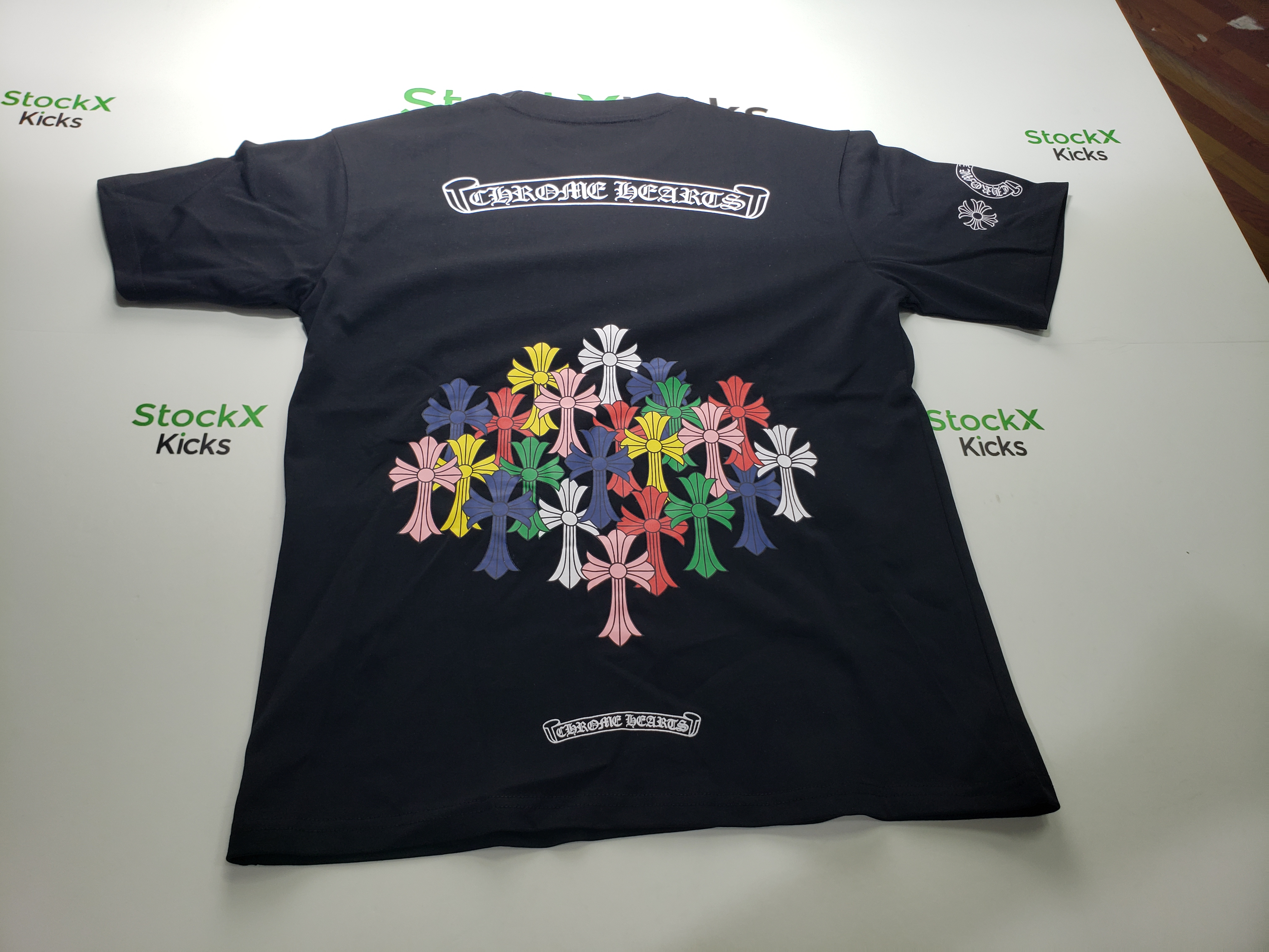 Chrome Hearts Multi Color Cross T-shirt Black/White review stockxkicks.org 04