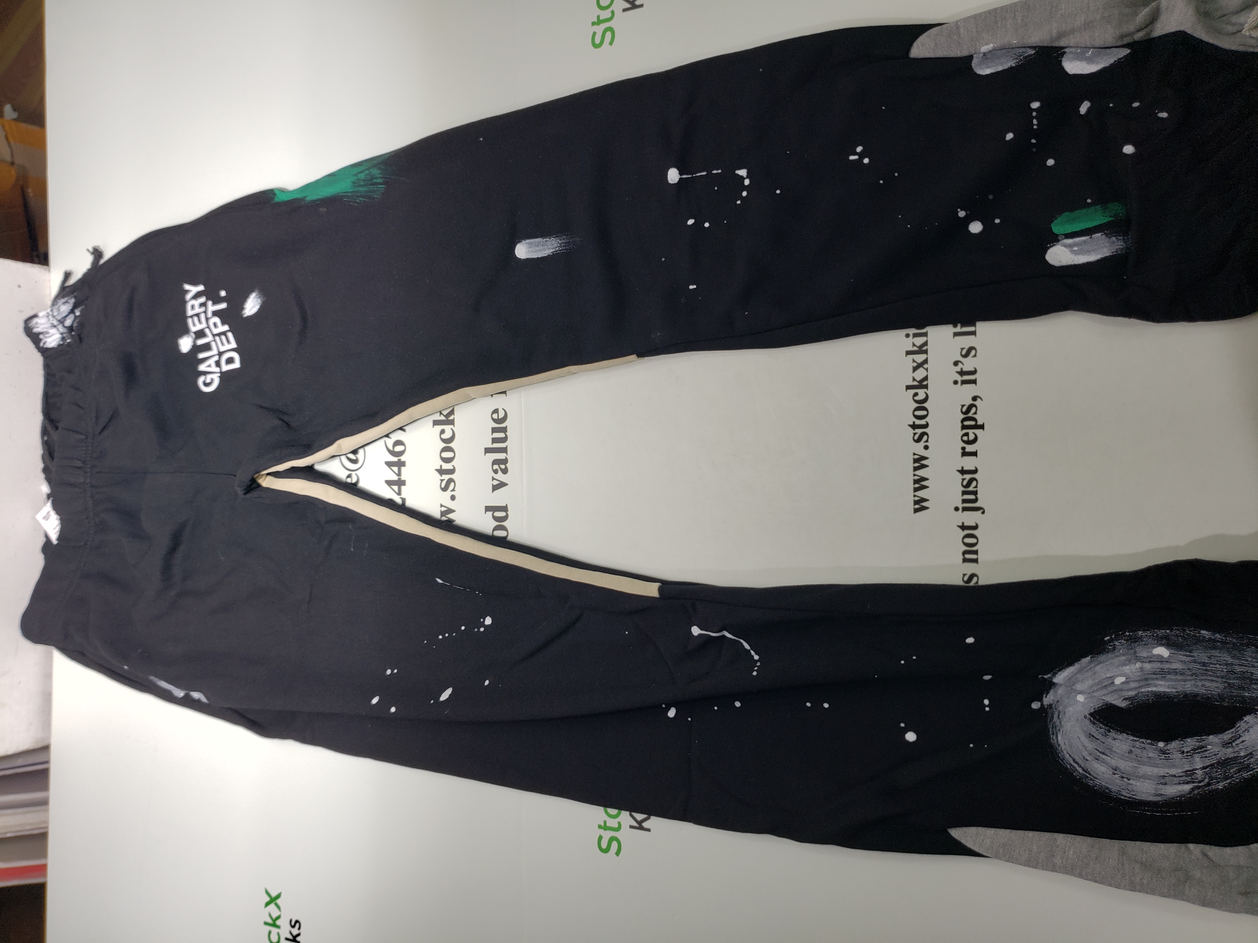 Gallery Dept. Painted Flare Sweat Pants Washed Black review stockxkicks.org 00