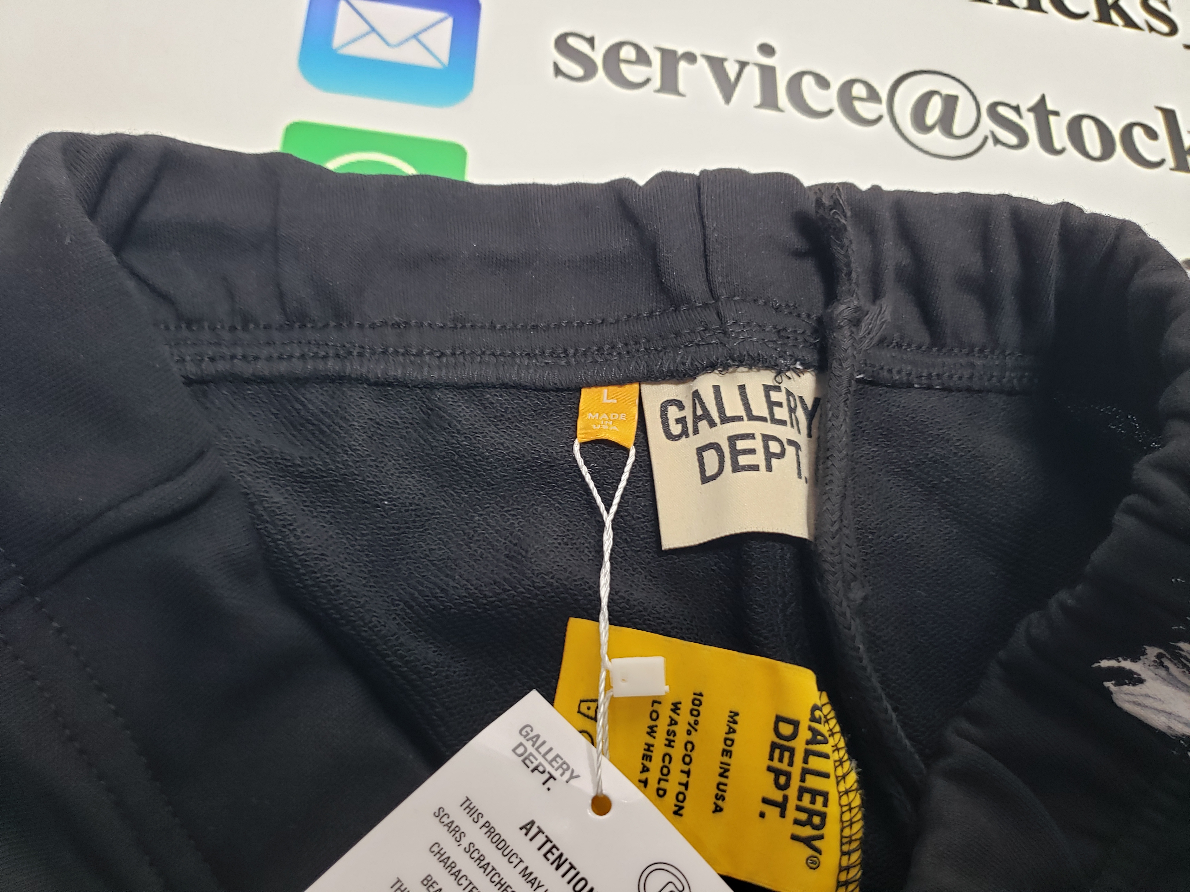 Gallery Dept. Painted Flare Sweat Pants Washed Black review stockxkicks.org 02