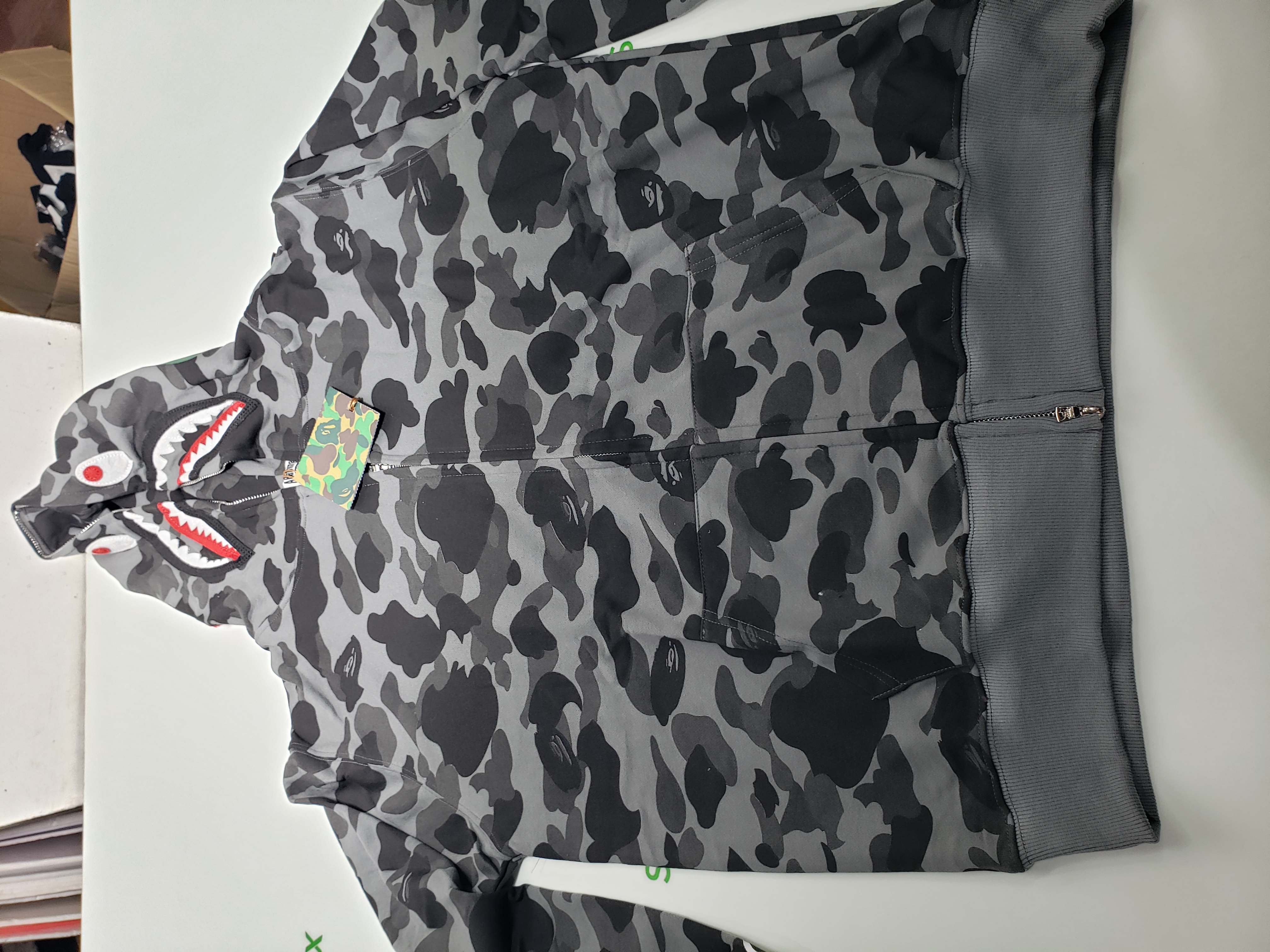 BAPE Color Camo Shark Zip Hoodie Black 4580793319054 review stockxkicks.org 00
