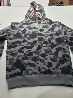BAPE Color Camo Shark Zip Hoodie Black 4580793319054 review stockxkicks.org 01
