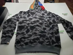 BAPE Color Camo Shark Zip Hoodie Black 4580793319054 review stockxkicks.org 05
