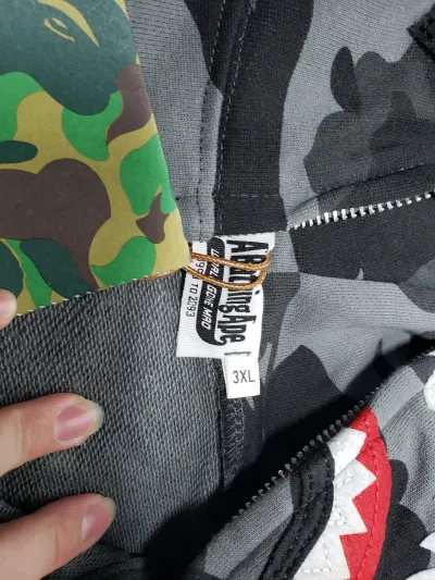 BAPE Color Camo Shark Zip Hoodie Black 4580793319054 review stockxkicks.org 02