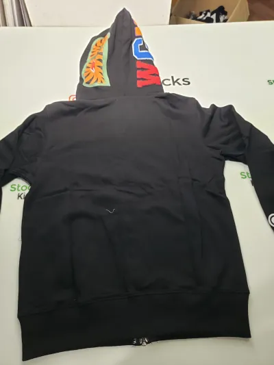 BAPE ABC Camo Shark Zip Hoodie Black Pink review stockxkicks.org 03