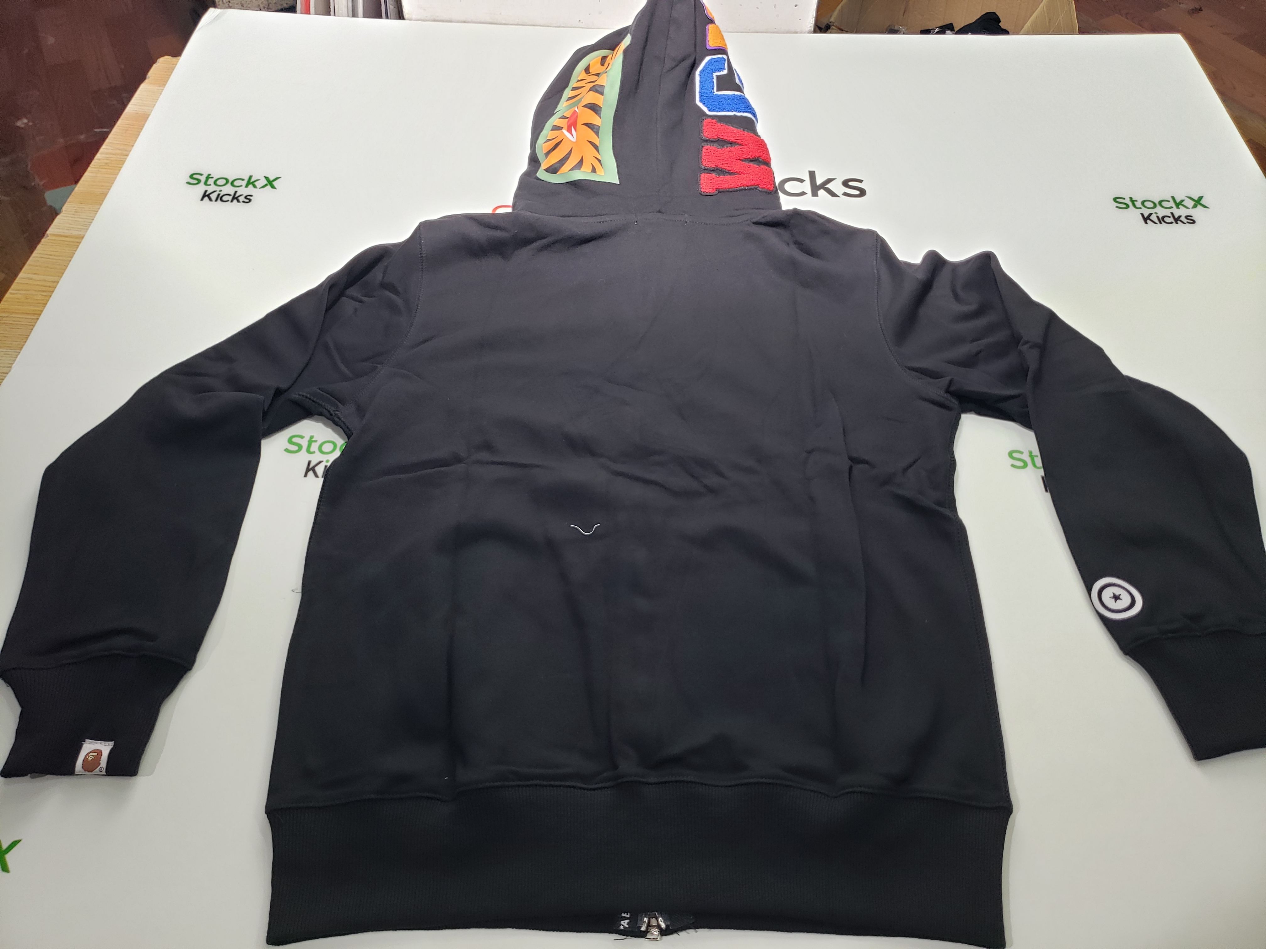 BAPE ABC Camo Shark Zip Hoodie Black Pink review stockxkicks.org 04