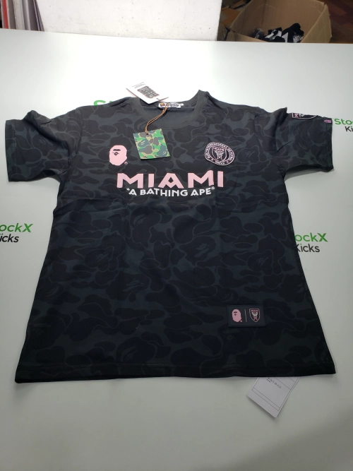 BAPE x Inter Miami CF Camo Tee Black T-shirt review 