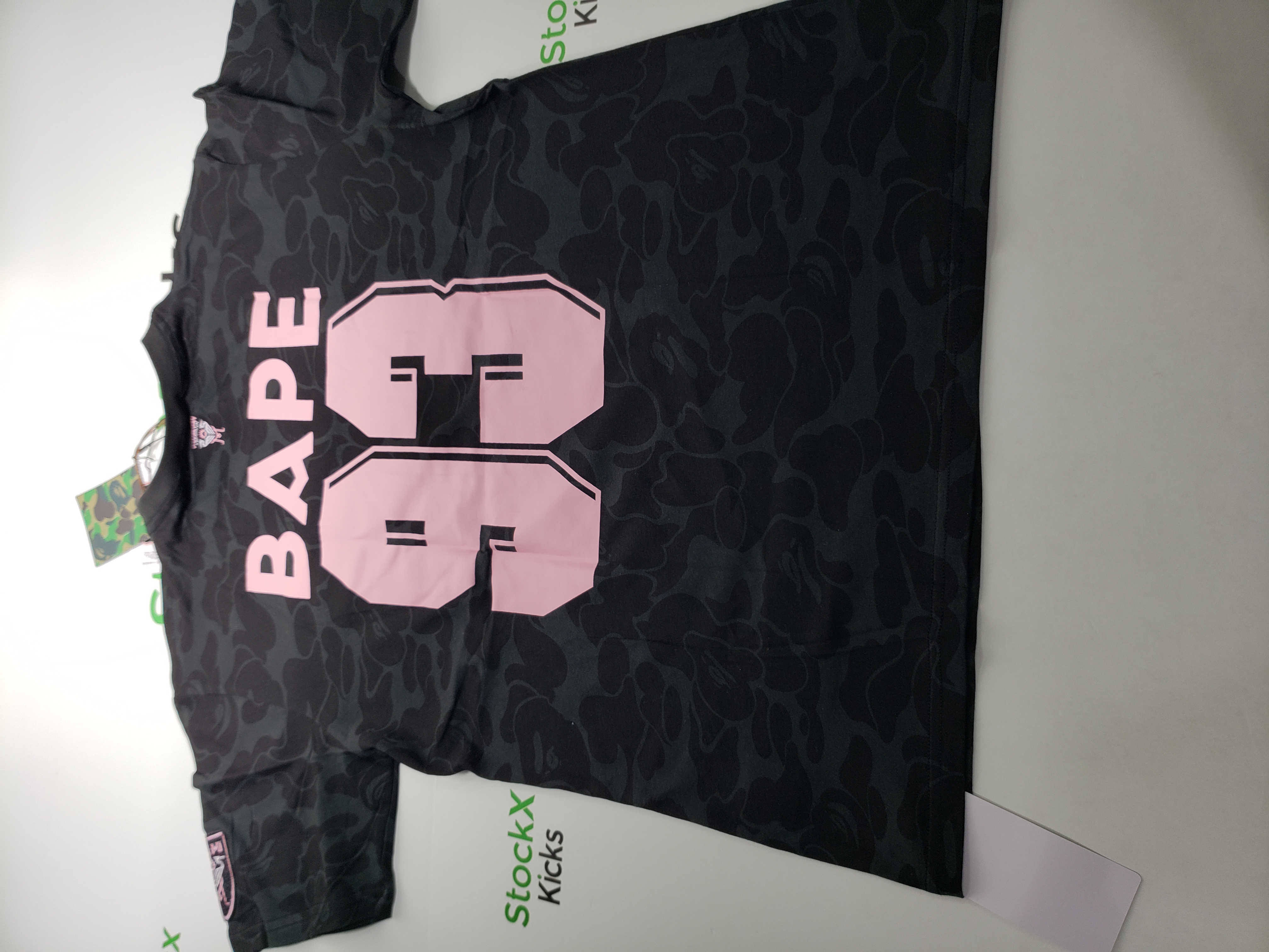 BAPE x Inter Miami CF Camo Tee Black T-shirt review stockxkicks.org 04