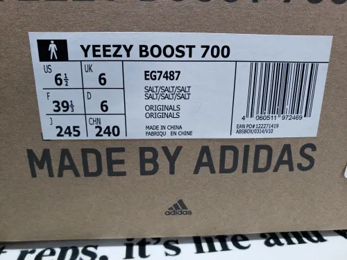 LJR Batch adidas Yeezy Boost 700 Salt EG7487 review 