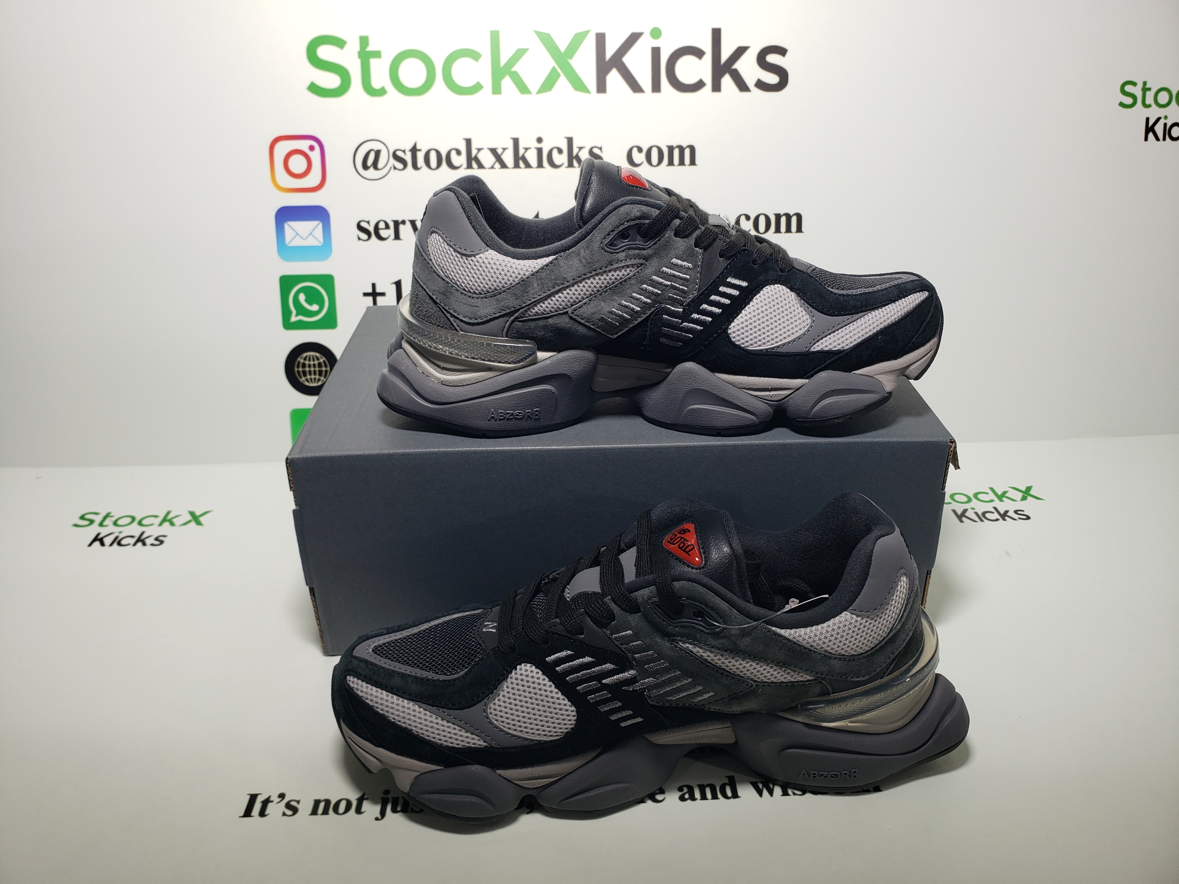 New Balance 9060 Black Castlerock Grey U9060BLK review stockxkicks.org 04