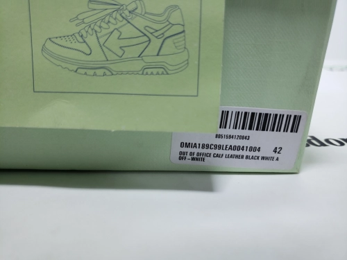 PK God Batch OFF-WHITE Out Of Office OOO Low Tops White Black White OMIA189C99LEA0011004 review 