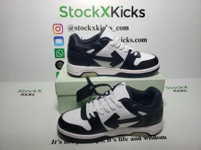 PK God Batch OFF-WHITE Out Of Office OOO Low Tops White Black White OMIA189C99LEA0011004 review stockxkicks.org 04