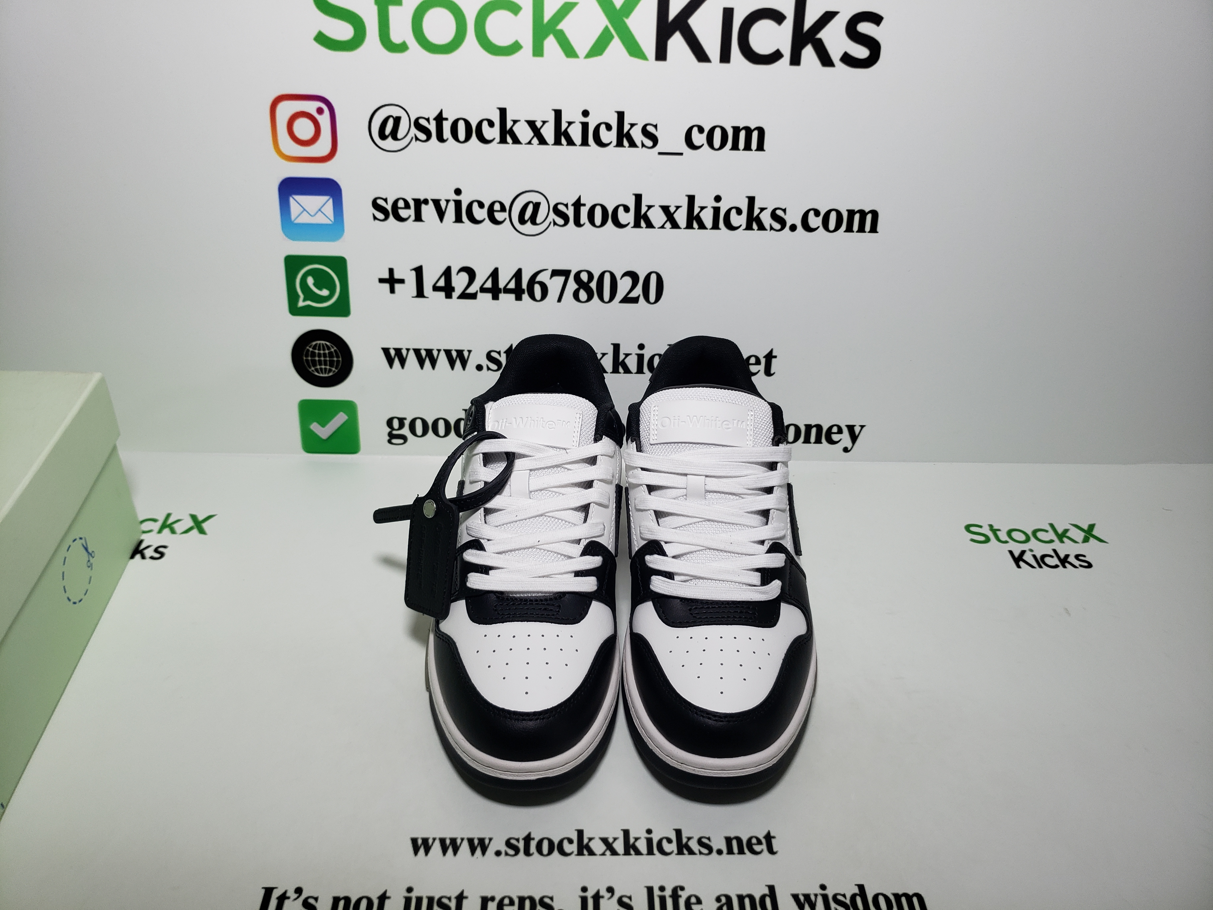 PK God Batch OFF-WHITE Out Of Office OOO Low Tops White Black White OMIA189C99LEA0011004 review stockxkicks.org 05
