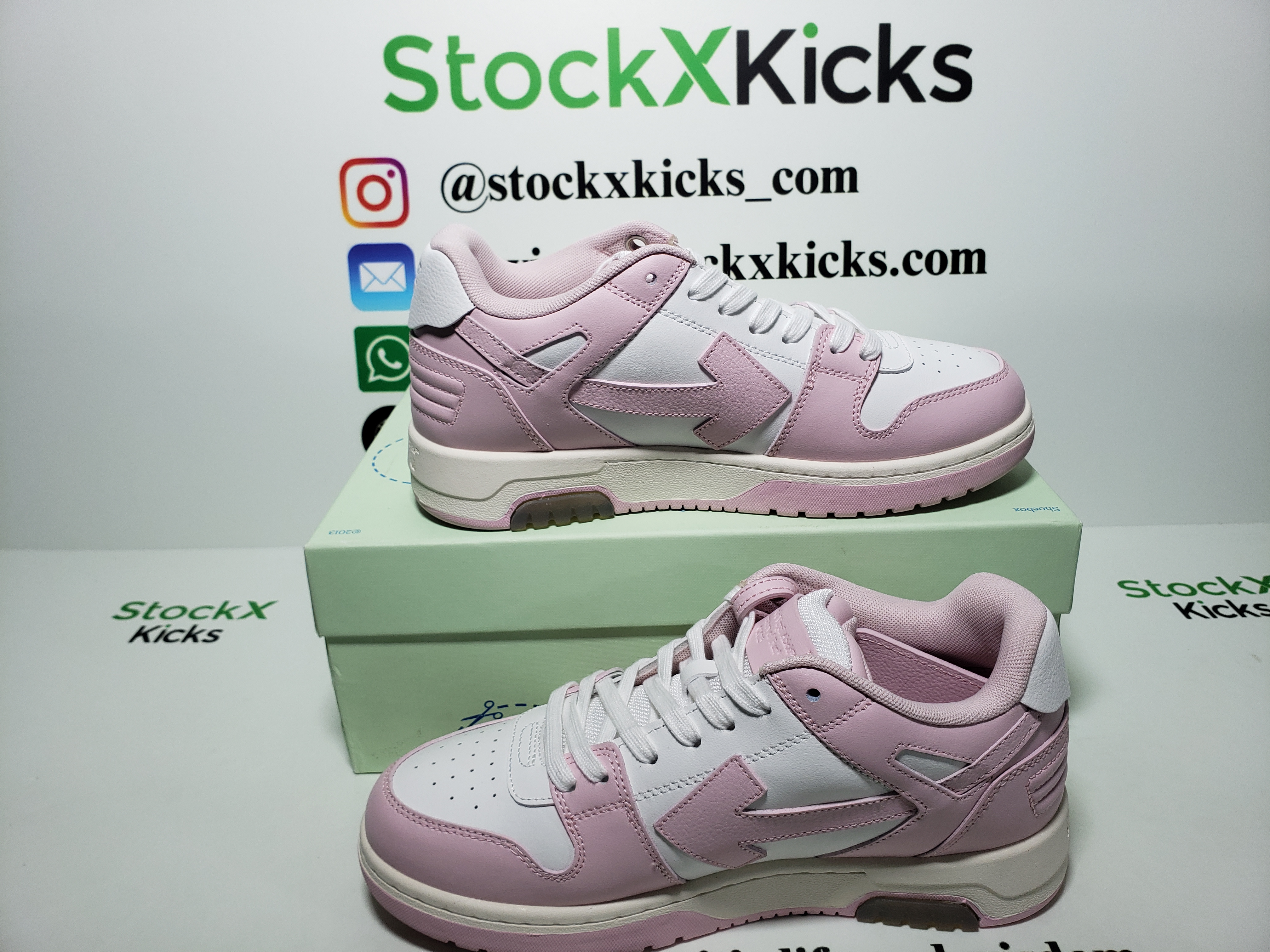 PK God Batch OFF-WHITE Out Of Office OOO Low Tops Pink White OMIA189 C99LEA00 13001 review stockxkicks.org 04
