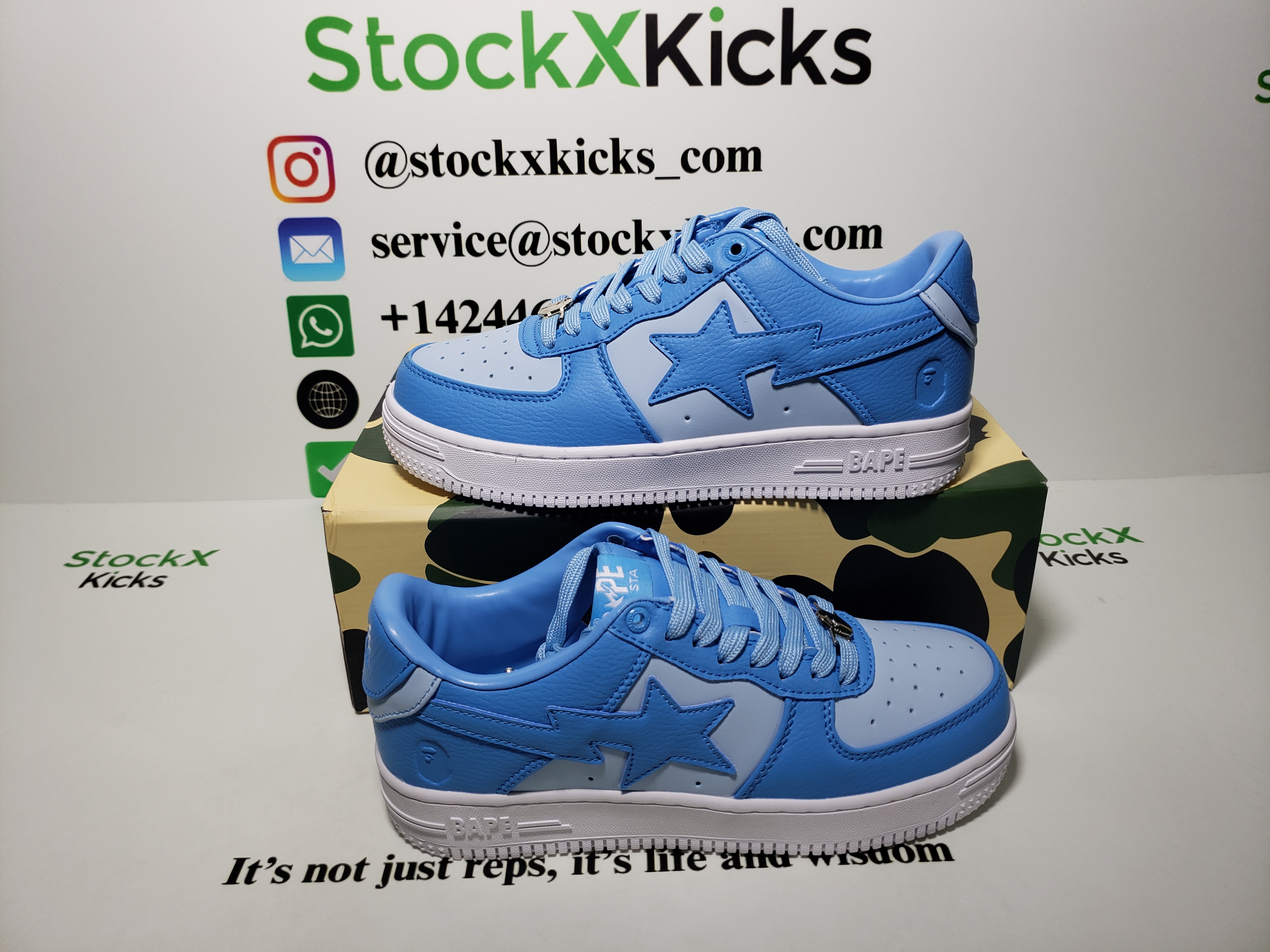 A Bathing Ape Bape Sta Low All Sky Blue OZXSHM-191-006K review stockxkicks.org 03