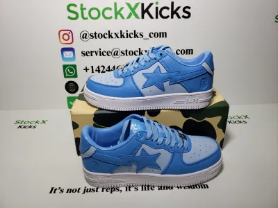 A Bathing Ape Bape Sta Low All Sky Blue OZXSHM-191-006K review stockxkicks.org 03