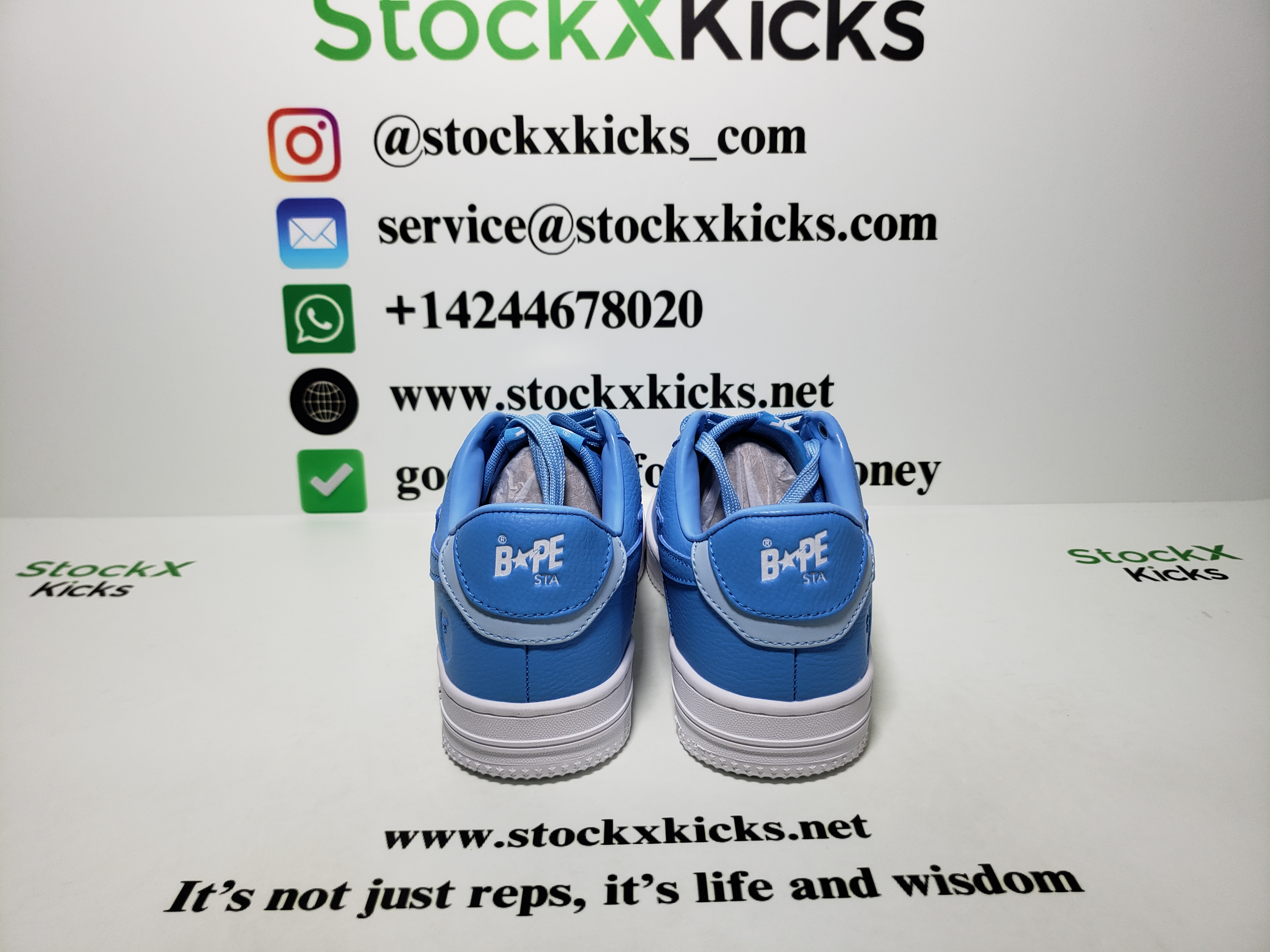 A Bathing Ape Bape Sta Low All Sky Blue OZXSHM-191-006K review stockxkicks.org 01