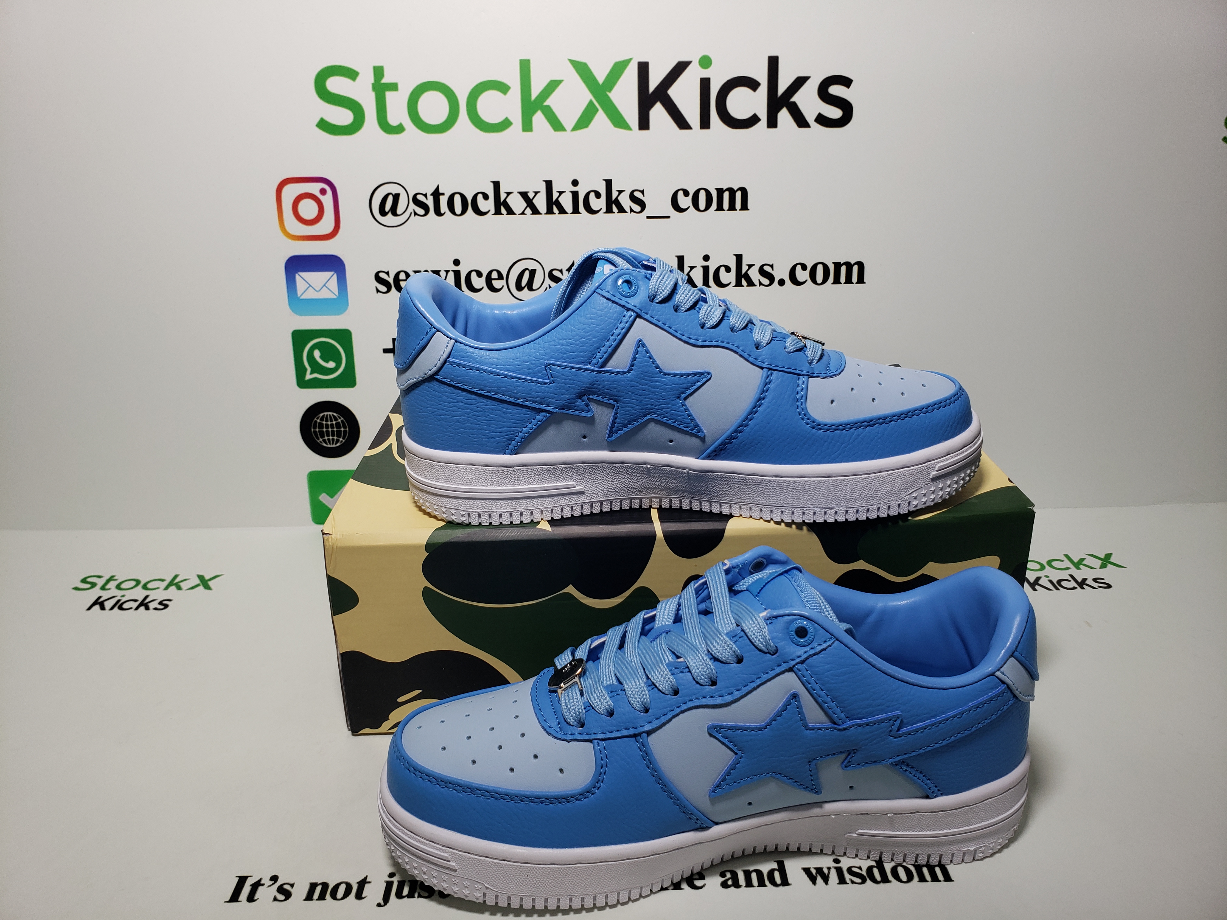 A Bathing Ape Bape Sta Low All Sky Blue OZXSHM-191-006K review stockxkicks.org 04