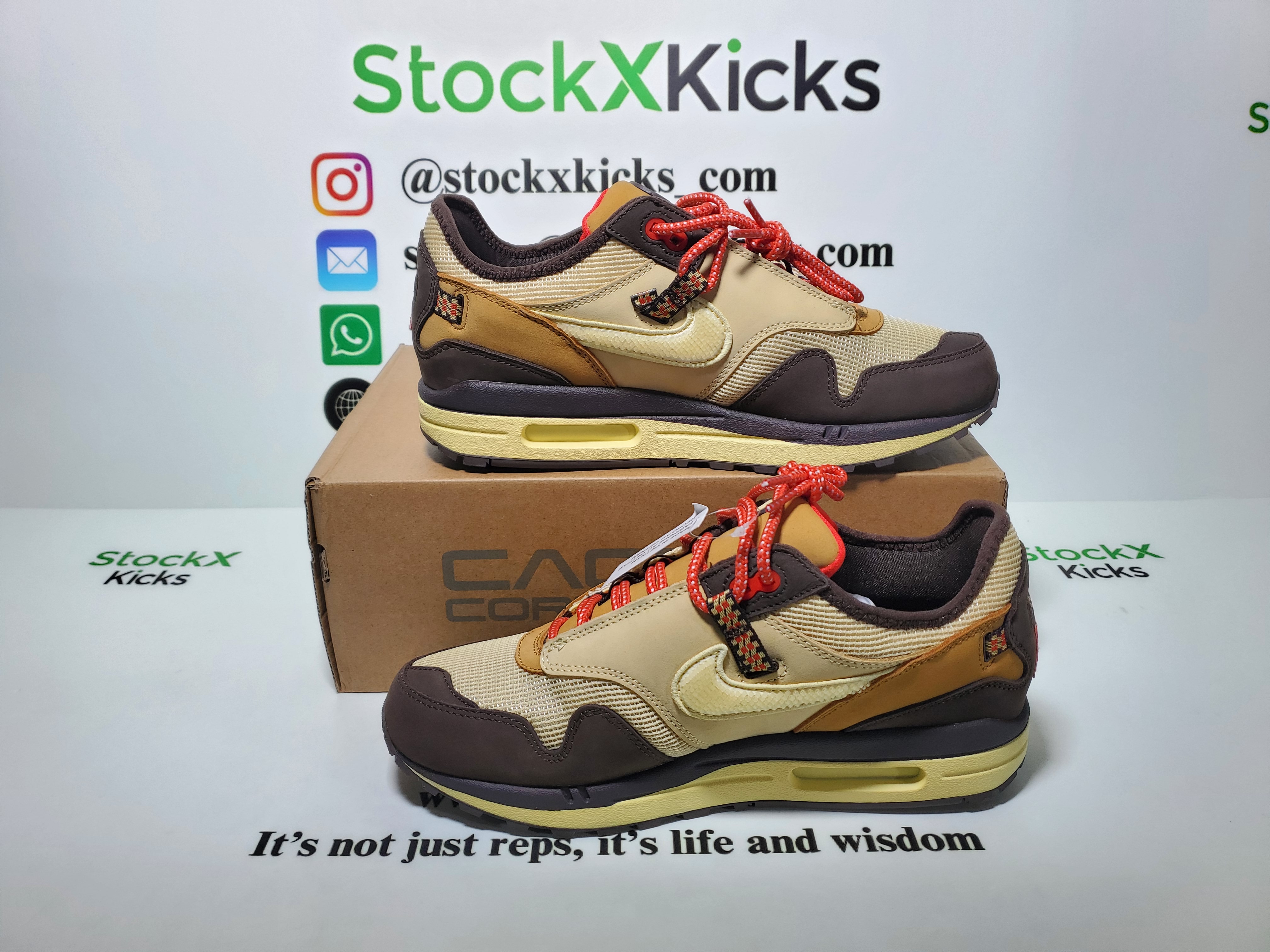 PK God Batch Nike Air Max 1 Travis Scott Cactus Jack Baroque Brown DO9392-200 review stockxkicks.org 05