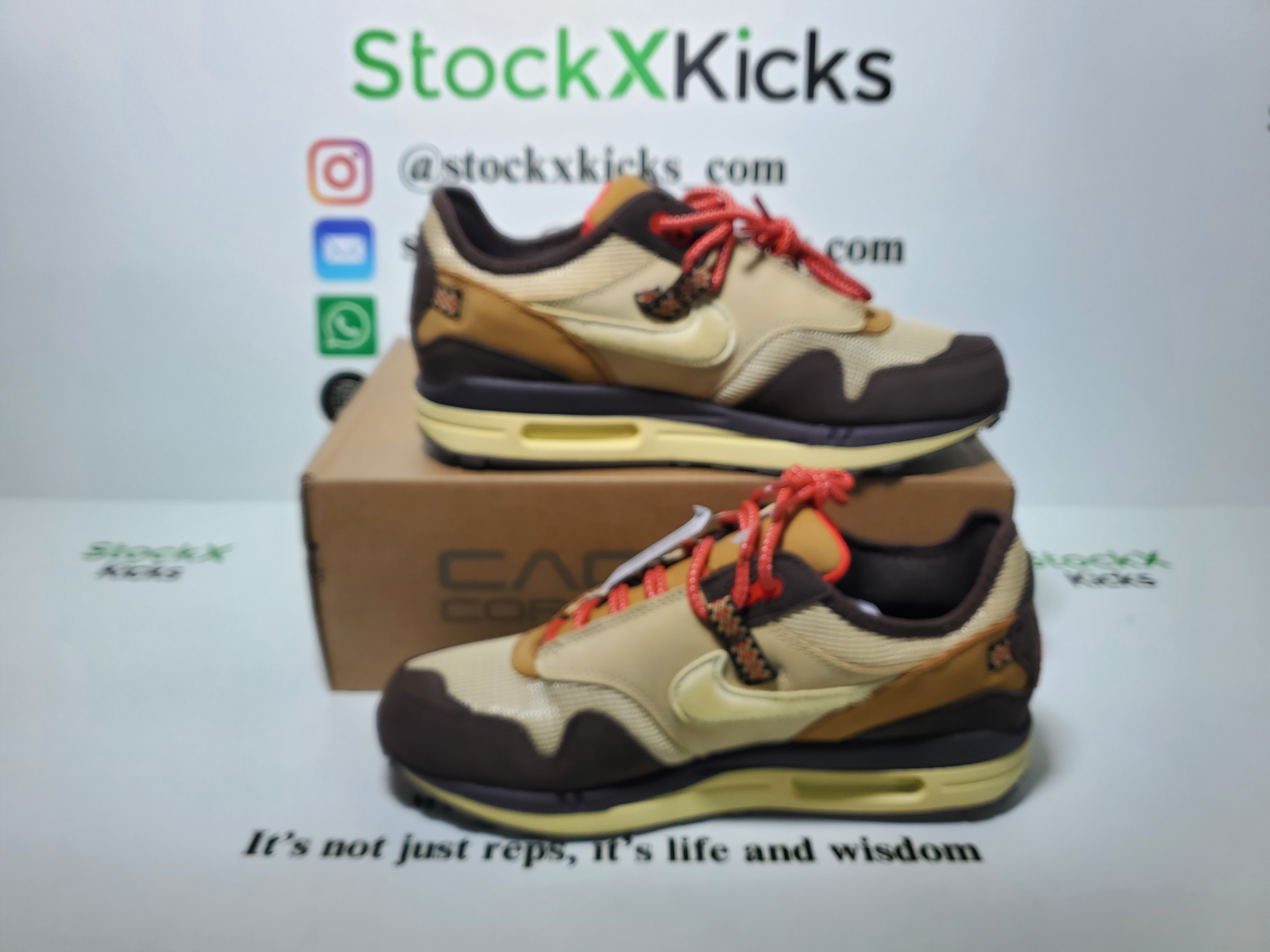 PK God Batch Nike Air Max 1 Travis Scott Cactus Jack Baroque Brown DO9392-200 review stockxkicks.org 04