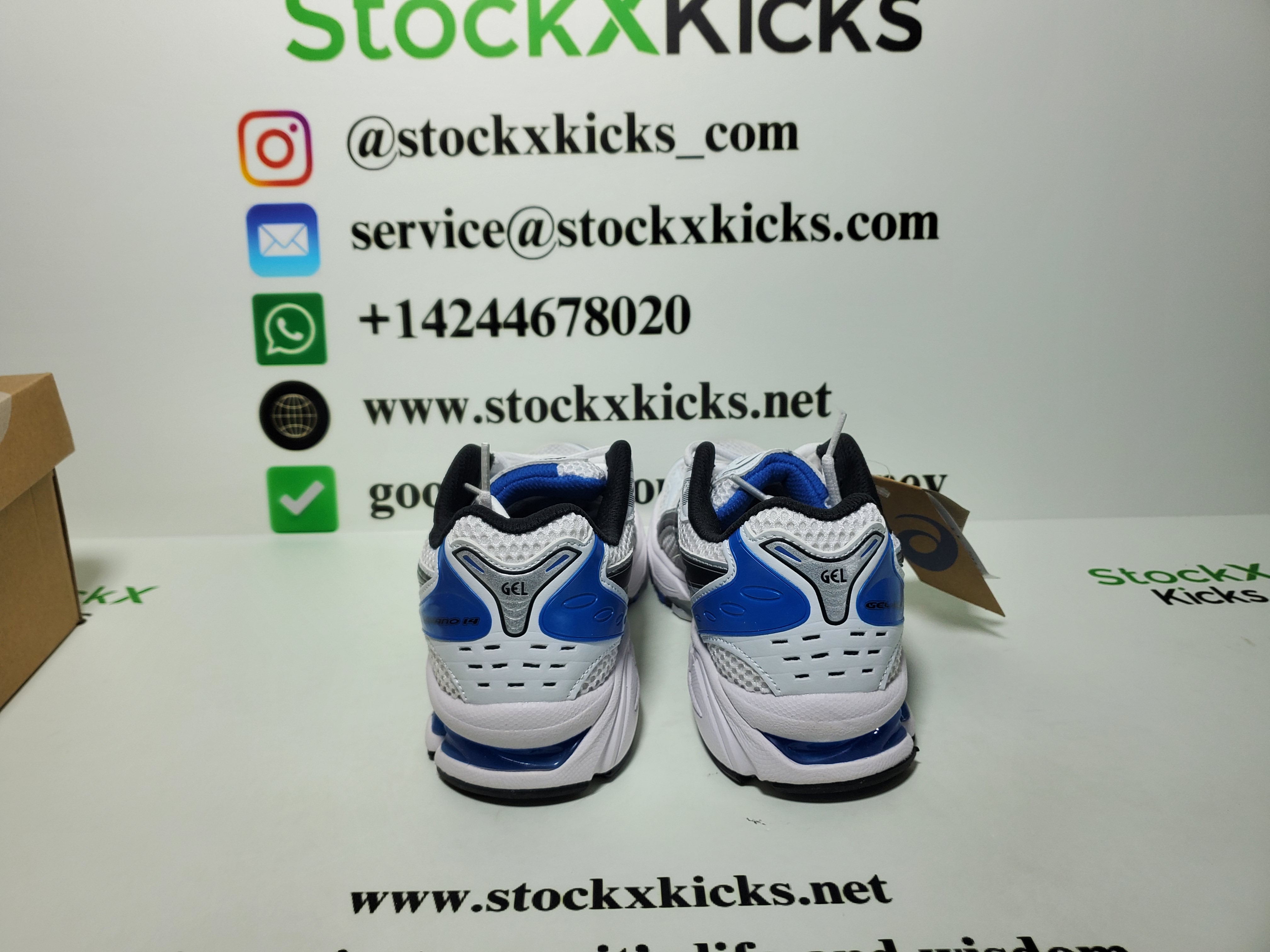 ASICS Gel-Kayano 14 White Tuna Blue 1201A019-101 review stockxkicks.org 01