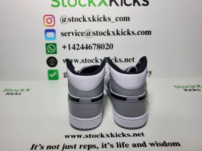 LJR Batch Air Jordan 1 Mid Light Smoke Grey 554724-092 review stockxkicks.org 01
