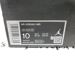 LJR Batch Air Jordan 1 Mid Light Smoke Grey 554724-092 review stockxkicks.org 01
