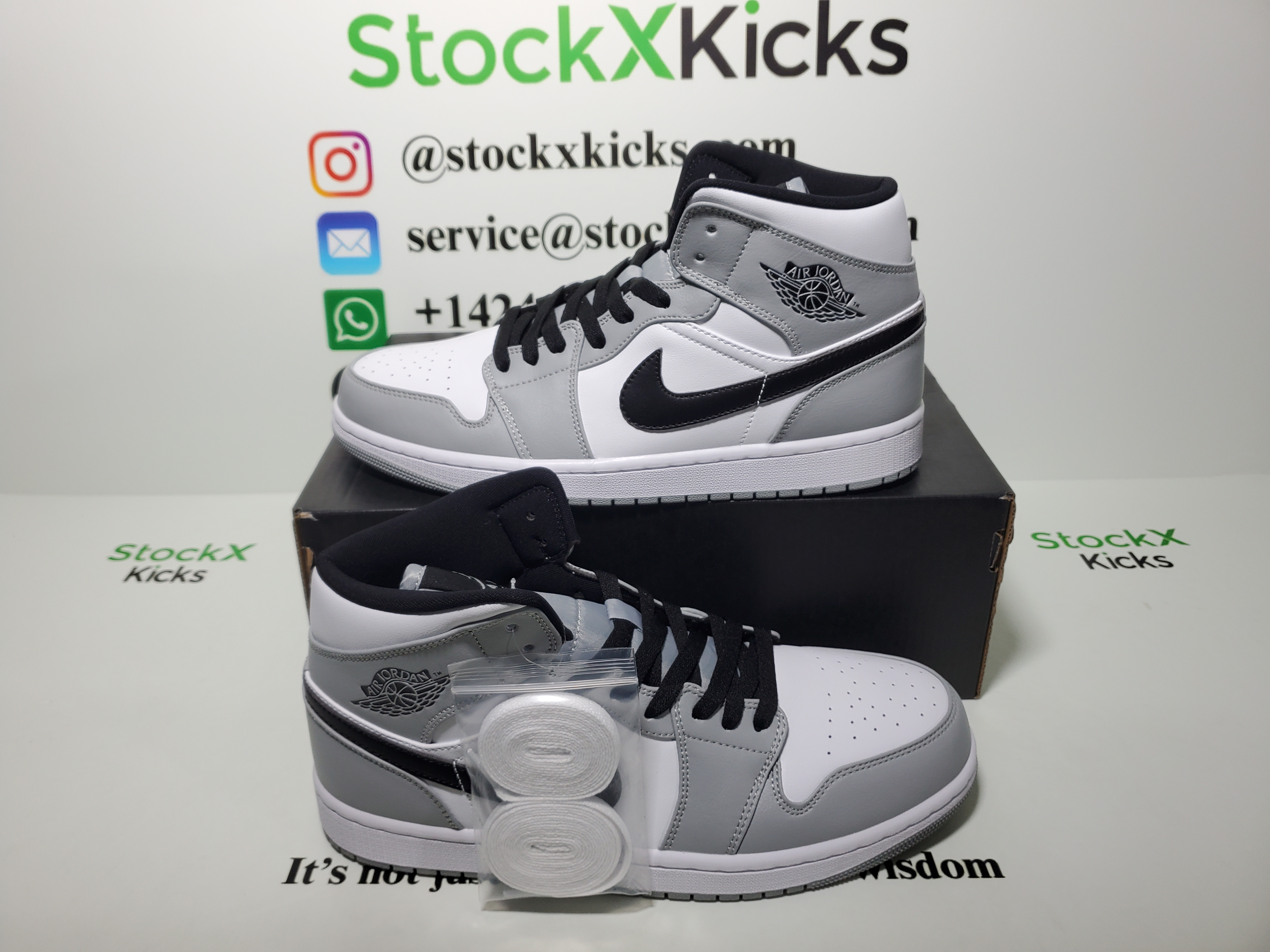 LJR Batch Air Jordan 1 Mid Light Smoke Grey 554724-092 review stockxkicks.org 03