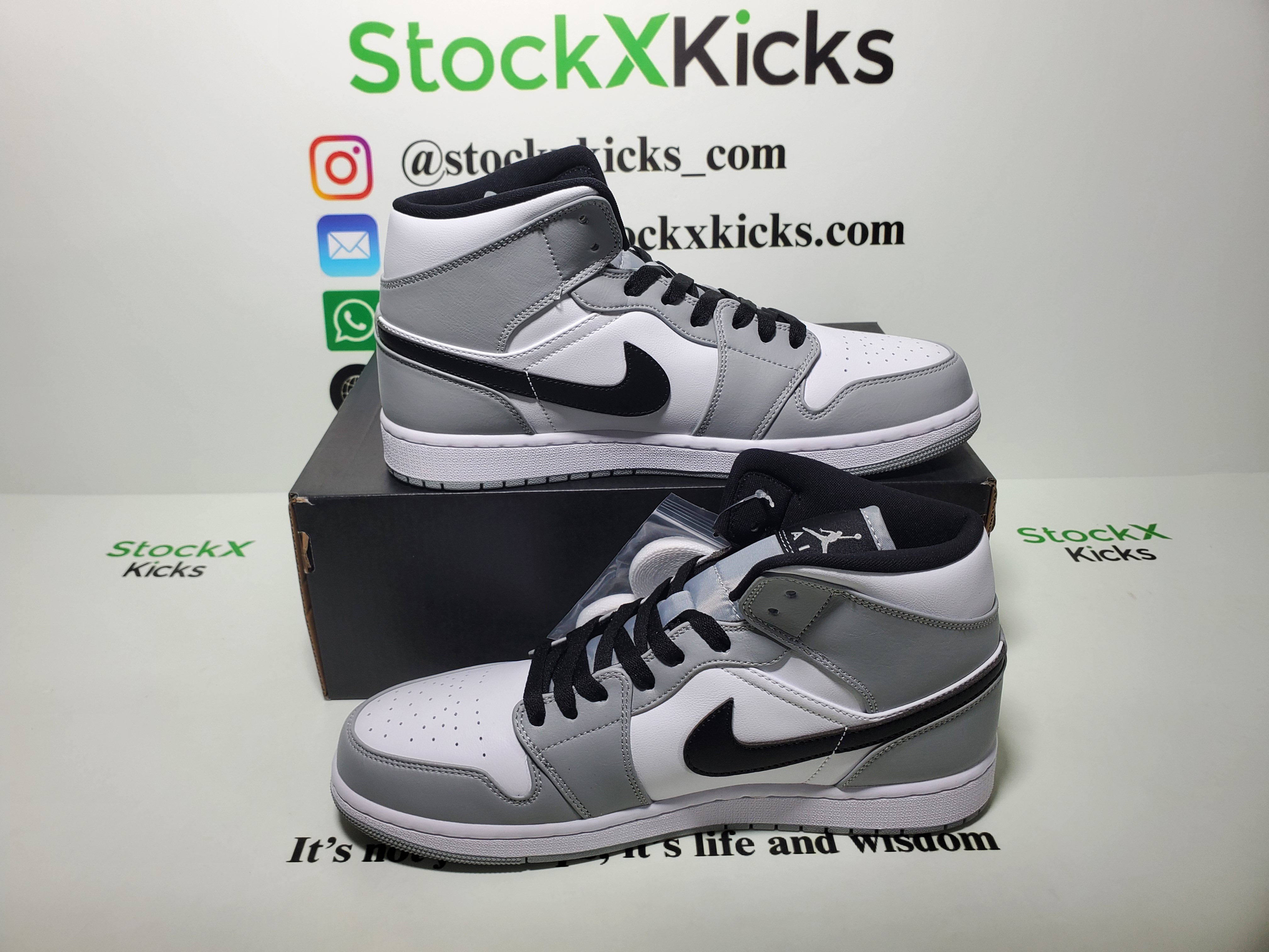 LJR Batch Air Jordan 1 Mid Light Smoke Grey 554724-092 review stockxkicks.org 04