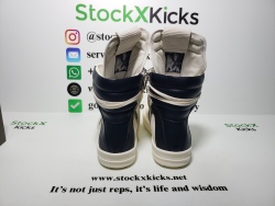 Rick Owens Baby Off-White & Black Geobasket Sneakers WHITE review stockxkicks.org 02