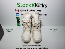 Rick Owens Baby Off-White & Black Geobasket Sneakers WHITE review stockxkicks.org 06