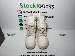 Rick Owens Baby Off-White & Black Geobasket Sneakers WHITE review stockxkicks.org 06