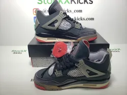 PK God Batch OFF White x Air Jordan 4 Bred CV9388-001 review stockxkicks.org 05