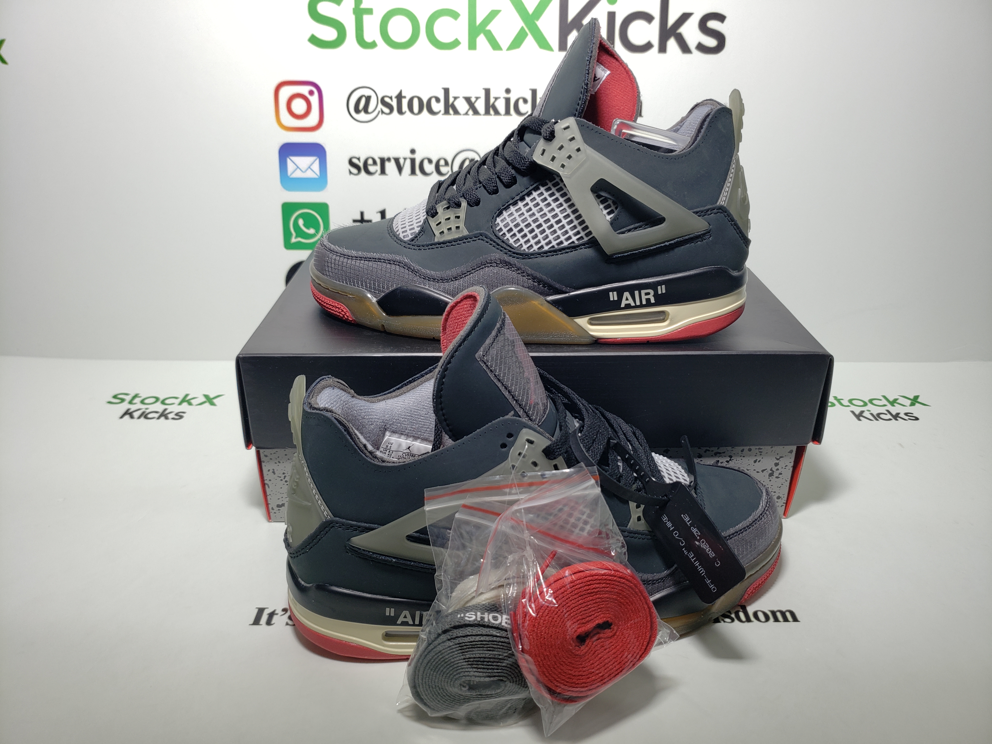 PK God Batch OFF White x Air Jordan 4 Bred CV9388-001 review stockxkicks.org 03
