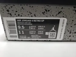 PK God Batch OFF White x Air Jordan 4 Bred CV9388-001 review stockxkicks.org 01