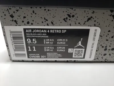 PK God Batch OFF White x Air Jordan 4 Bred CV9388-001 review stockxkicks.org 00