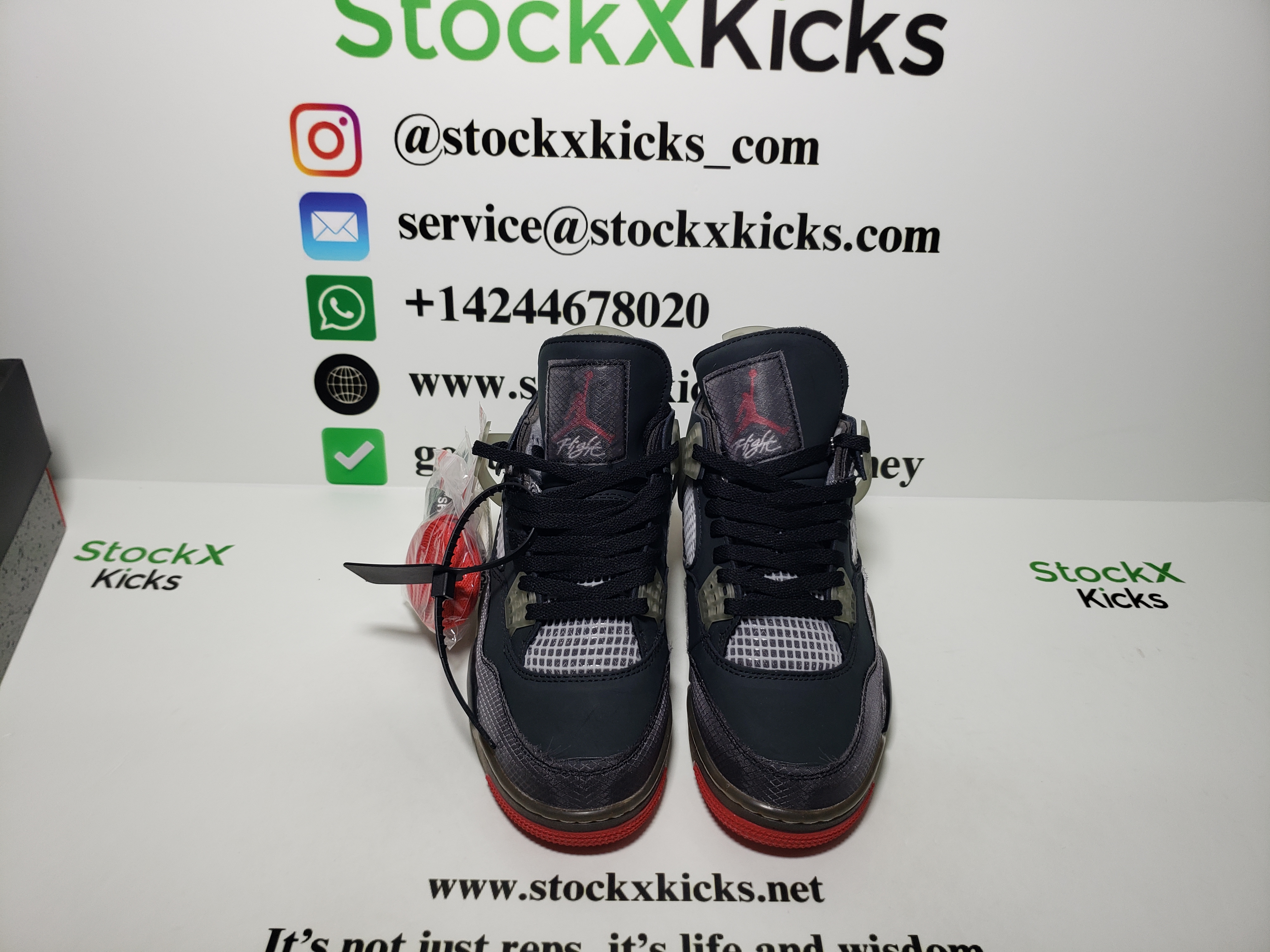 PK God Batch OFF White x Air Jordan 4 Bred CV9388-001 review stockxkicks.org 05