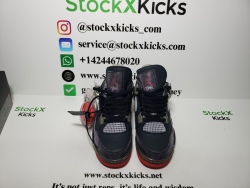 PK God Batch OFF White x Air Jordan 4 Bred CV9388-001 review stockxkicks.org 06