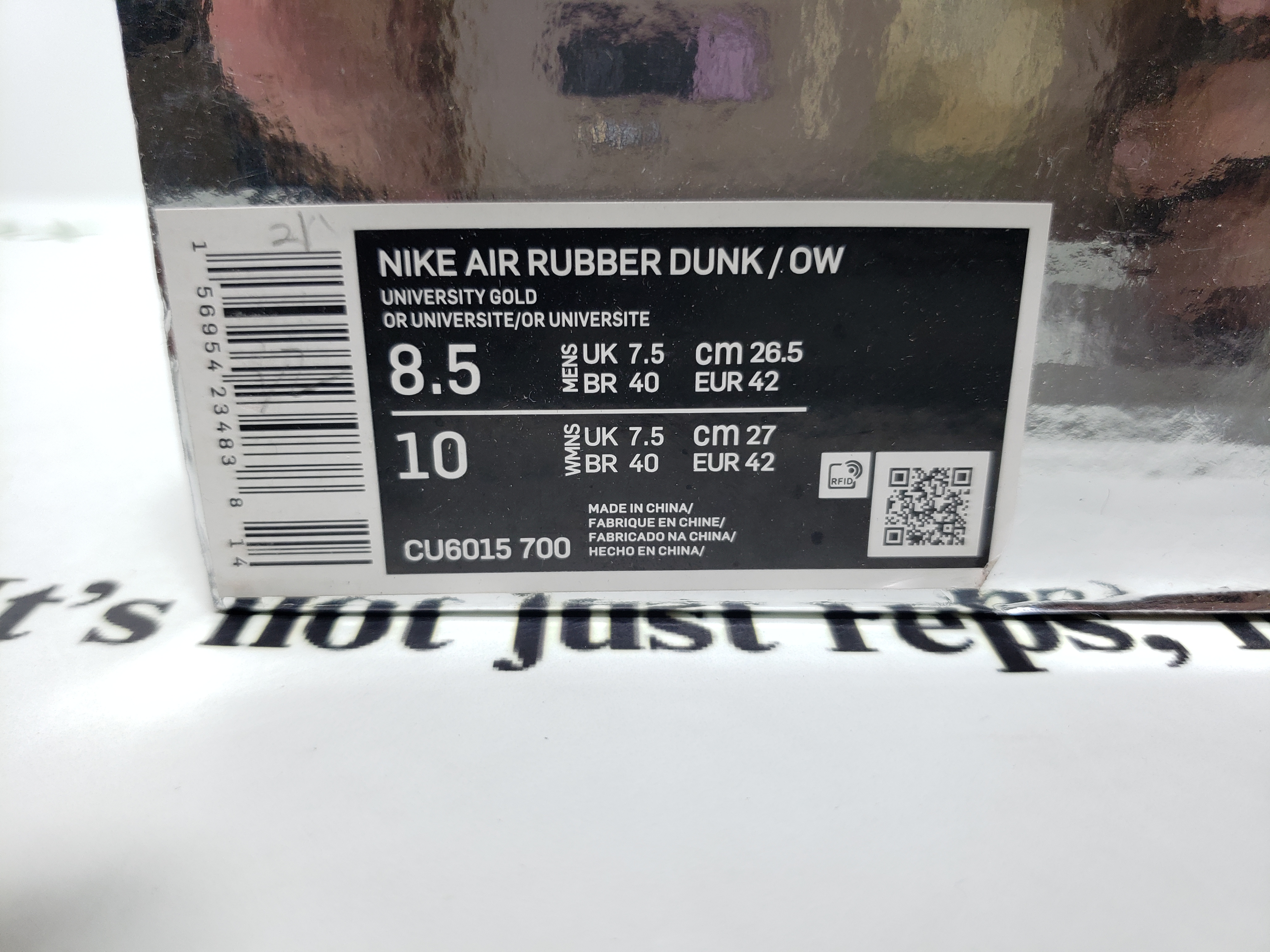 LJR Batch Nike Air Rubber Dunk Off-White University Gold CU6015-700 review stockxkicks.org 00