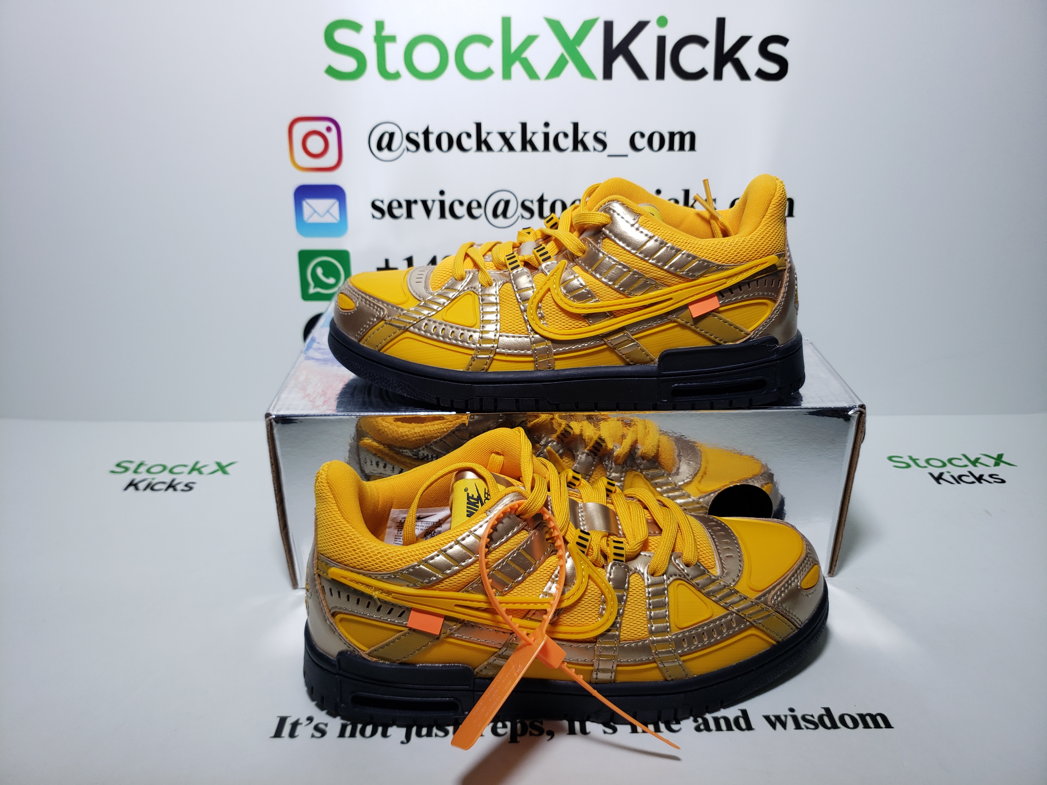 LJR Batch Nike Air Rubber Dunk Off-White University Gold CU6015-700 review stockxkicks.org 03