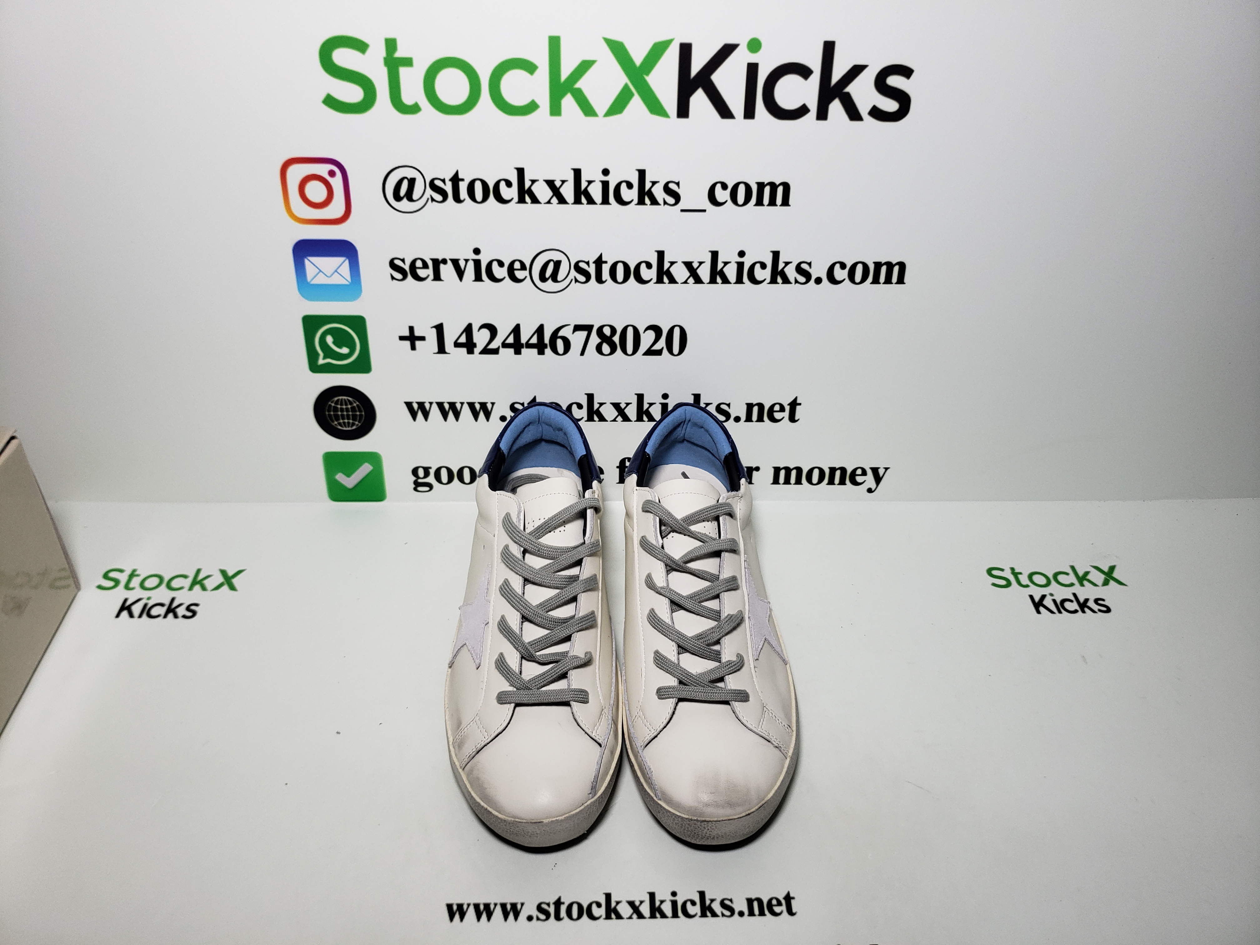 Golden Goose Super Star 'Dark Blue Heel' review stockxkicks.org 05