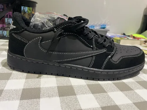 【$49 High Cost Effective】Air Jordan 1 Retro Low OG SP Travis Scott Black Phantom DM7866-001 review 