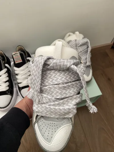 Lanvin Curb Sneaker White Grey Pale PB250110 FW SKDK02 DOTS P23 review Kerem 03